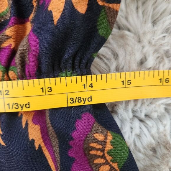 Dépèche Mode Vintage Long Sleeve Floral Shirt Dress Size 8 - Picture 10 of 12